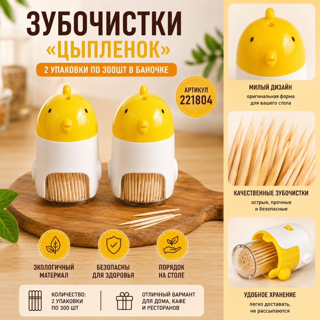 ОЛИМПИК 221804 2 упаковки по 300шт 300 шт