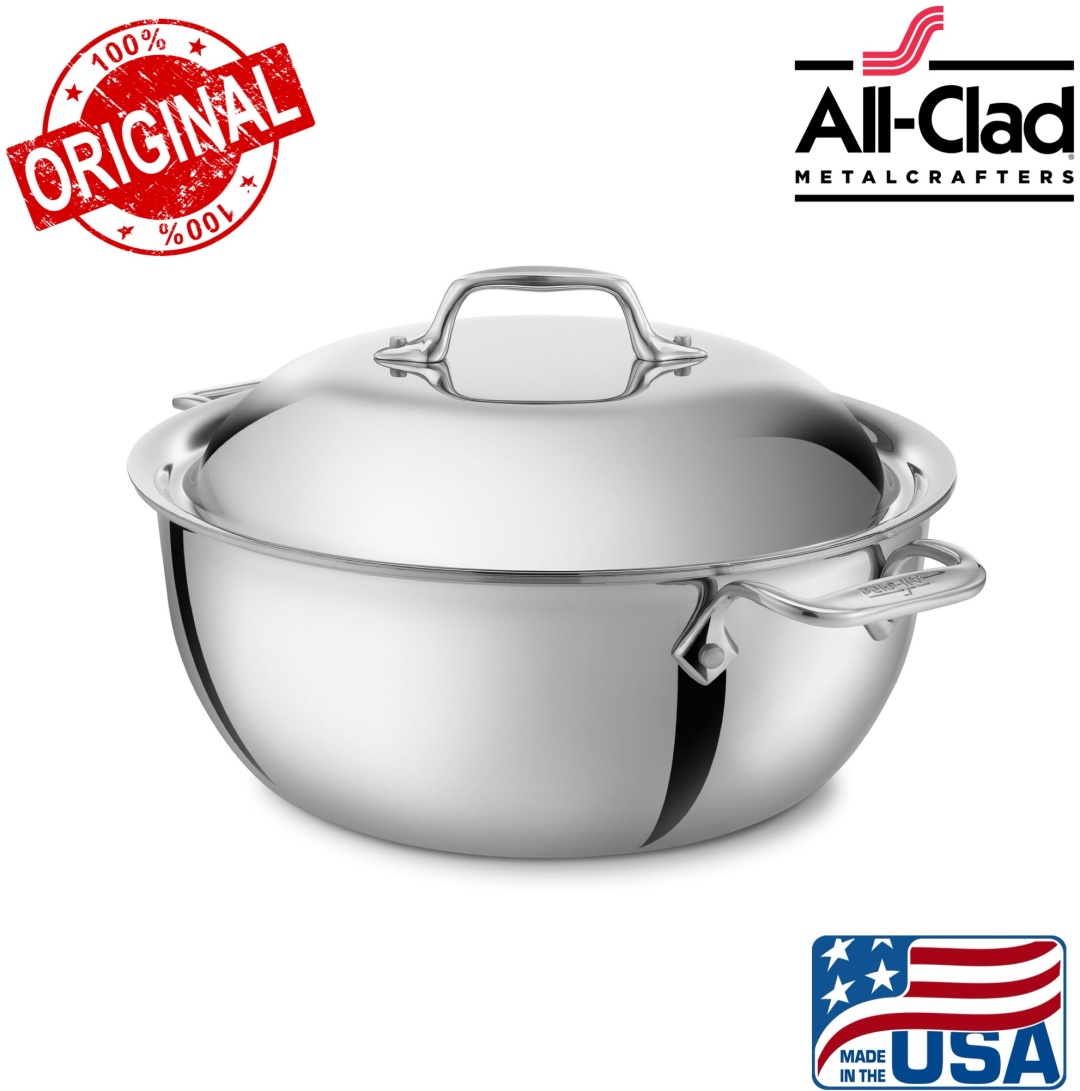 Кастрюля 5.5 л, ALL-CLAD D3 18/10 Dutch Oven 26.5 см сталь