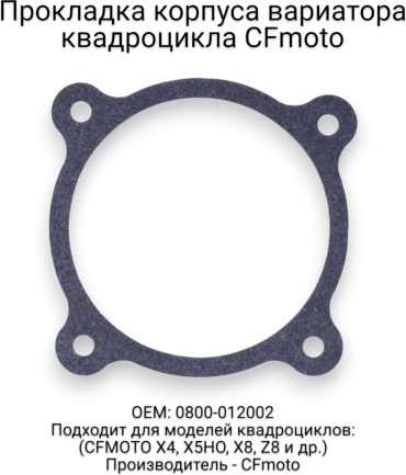CF Moto прокладки на двигатель 0800-012002
