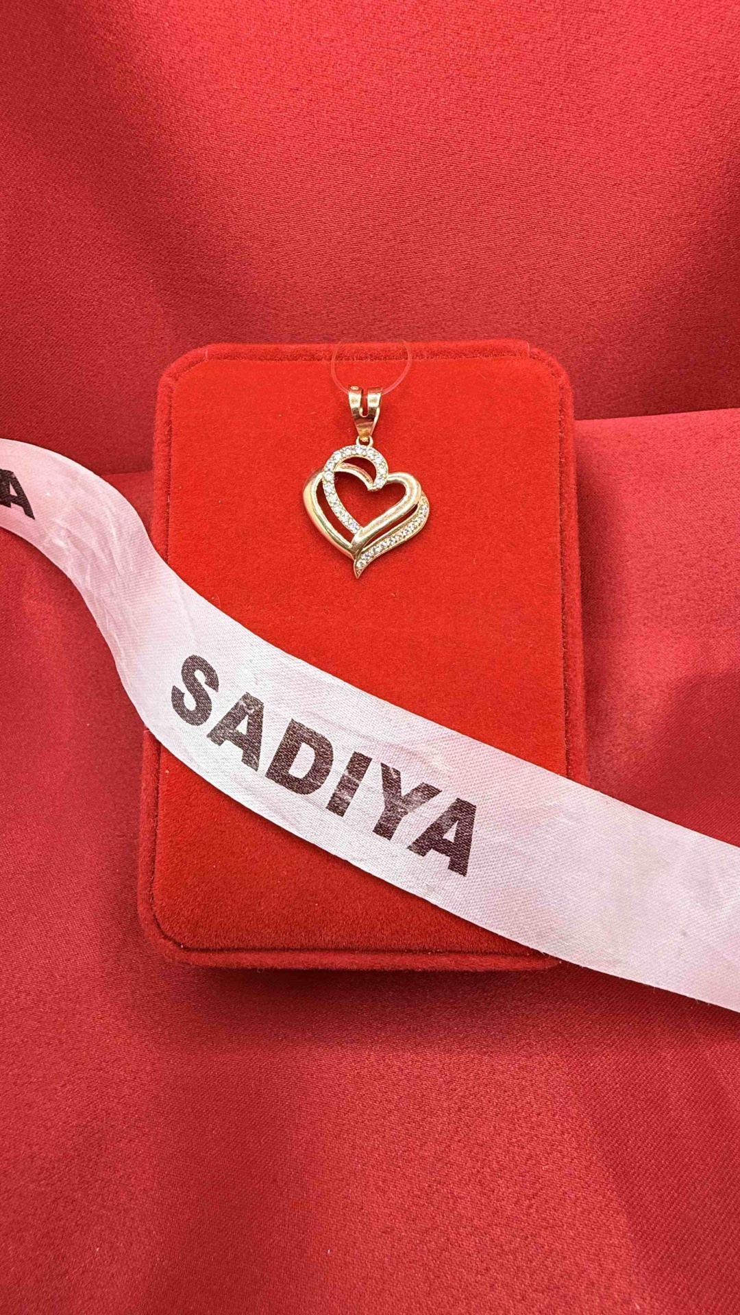 Подвеска SADIYA 491930593 вес 1.73 г золото, фианит