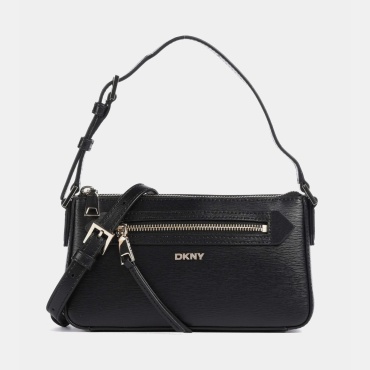 Сумка кросс-боди DKNY натуральная кожа черный
