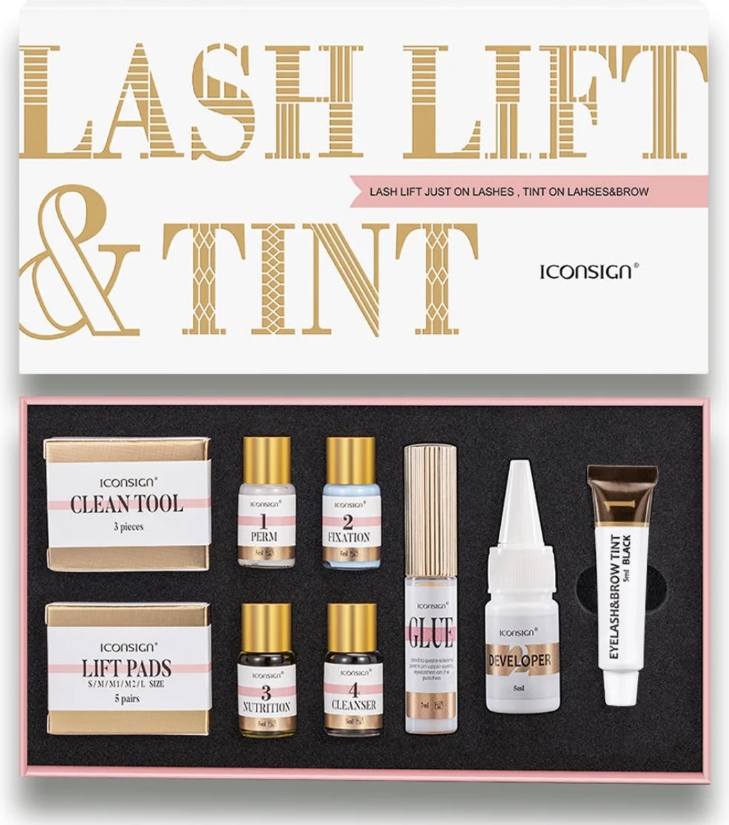 Набор для ламинирования для бровей, для ресниц Iconsing lash/brow lift&tint(Brown) 100 мл