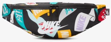 Сумка поясная Nike полиэстер черный, мультиколор