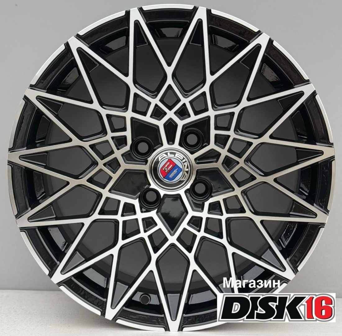 Auher 1089 6.5x15/4x100 D67.1 ET35 4 диска черный, серебристый