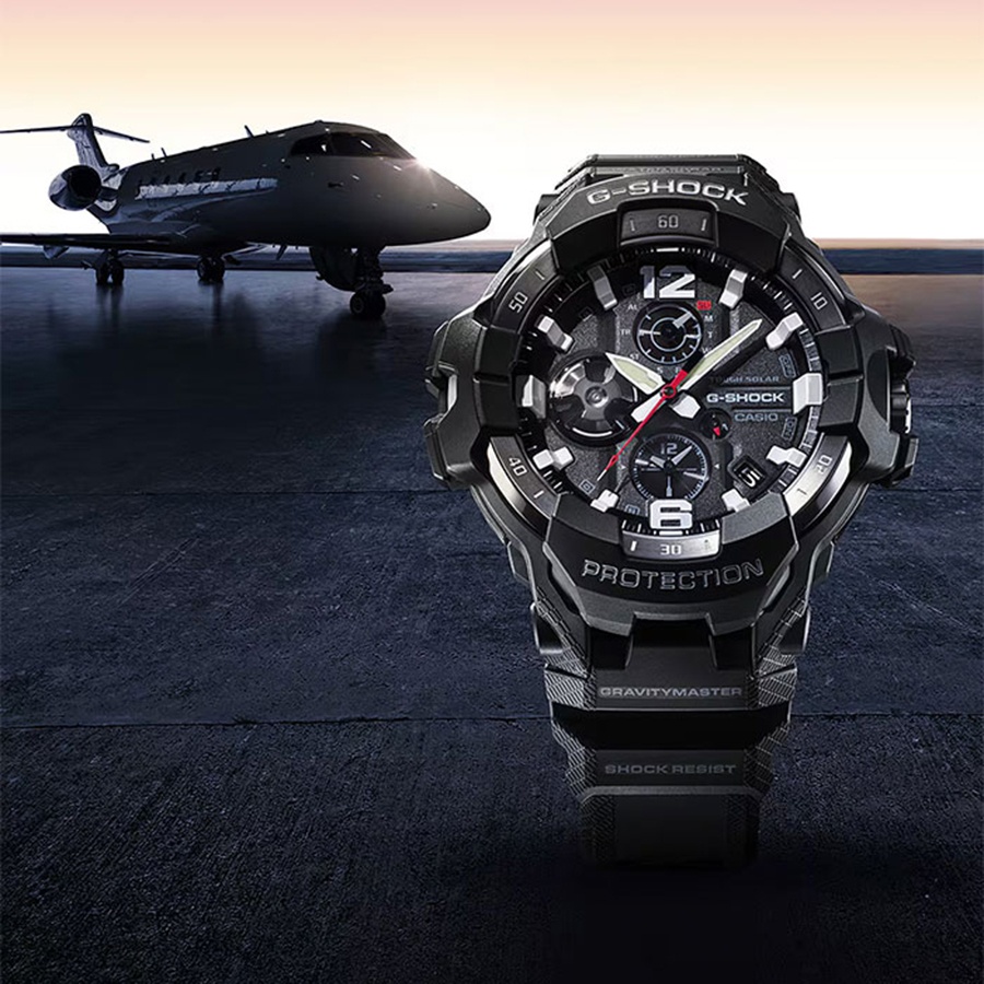 Кварцевые CASIO GR-B300-1ADR пластик, карбон