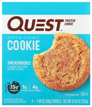 Quest Nutrition печенье Protein Cookie Snickerdoodle 4 шт