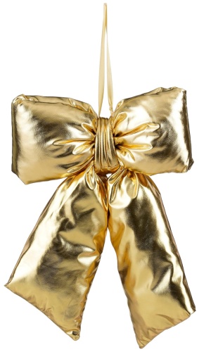 HOUSE OF SEASONS Бант золотой текстиль 1 шт, золотистый