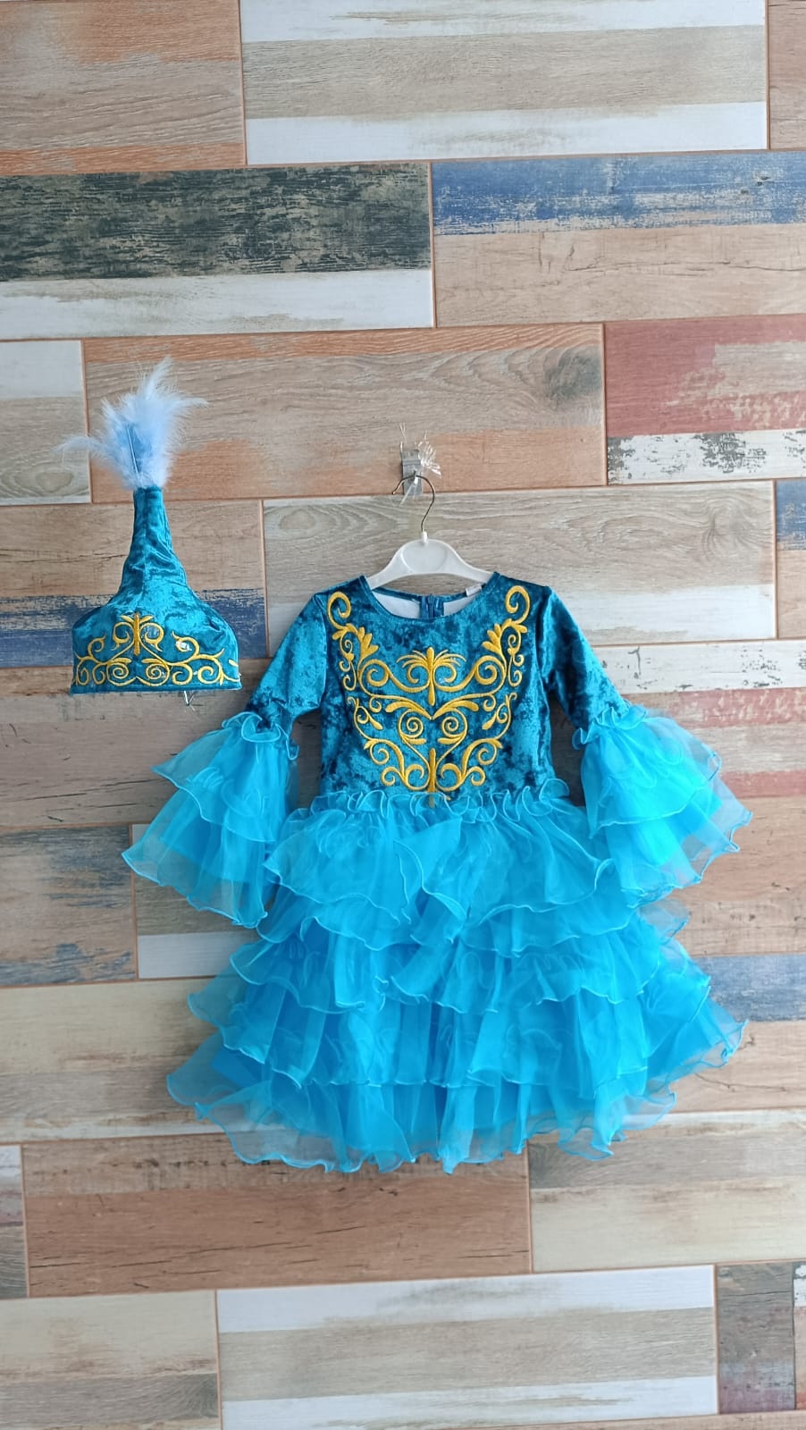Национальный костюм Fashion collection голубой