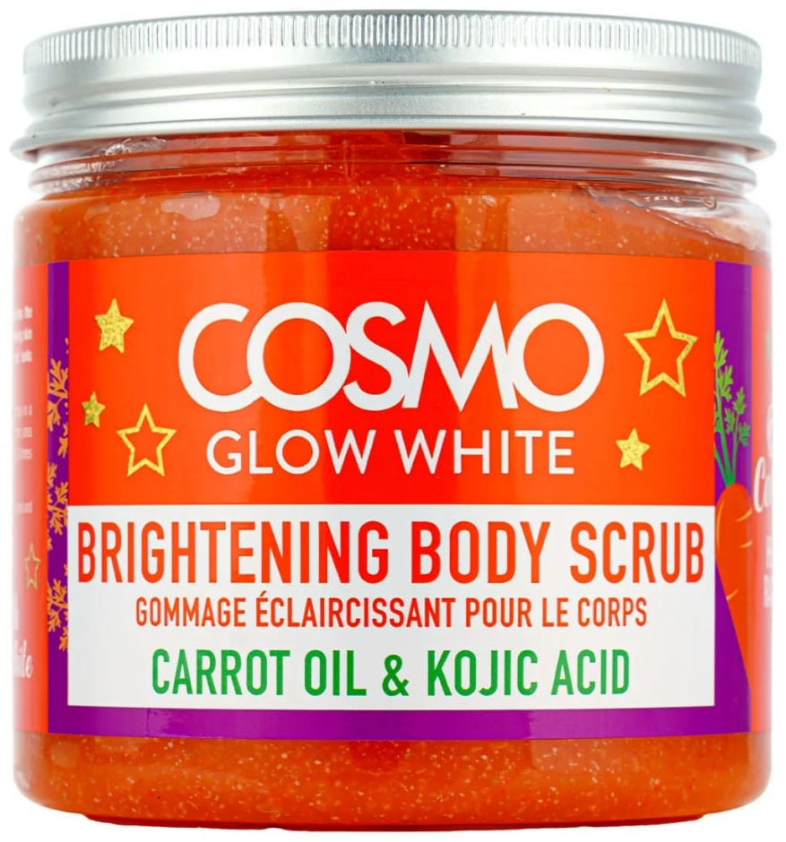 Cosmo скраб Cosmo Brifhtening Body Scrub Carrot oil and Kojic Acid - Морковное масло и койевая кислота 500 мг для тела 500 г