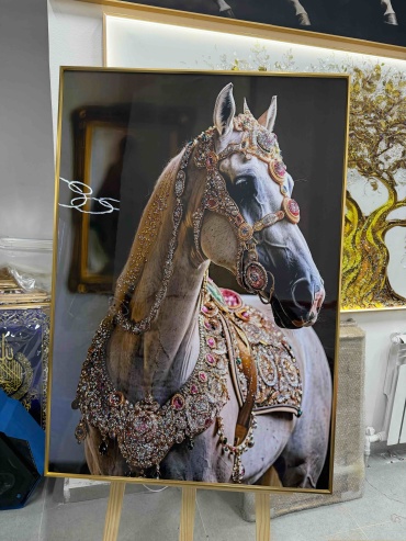 Talasprint 3D-картина Лошадь белая 70x100 см