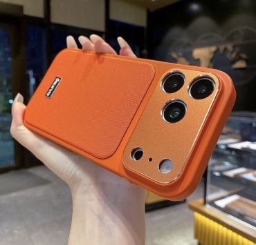 Чехол NURCASE для Apple iPhone 15 Pro оранжевый
