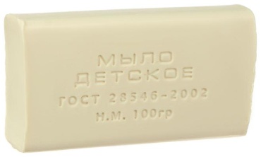 Кусковое мыло детское ММК Мыло туалетное без обертки Детское, 100 г нейтральный 100 г