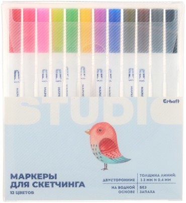 Художественный маркер Erhaft 12 шт
