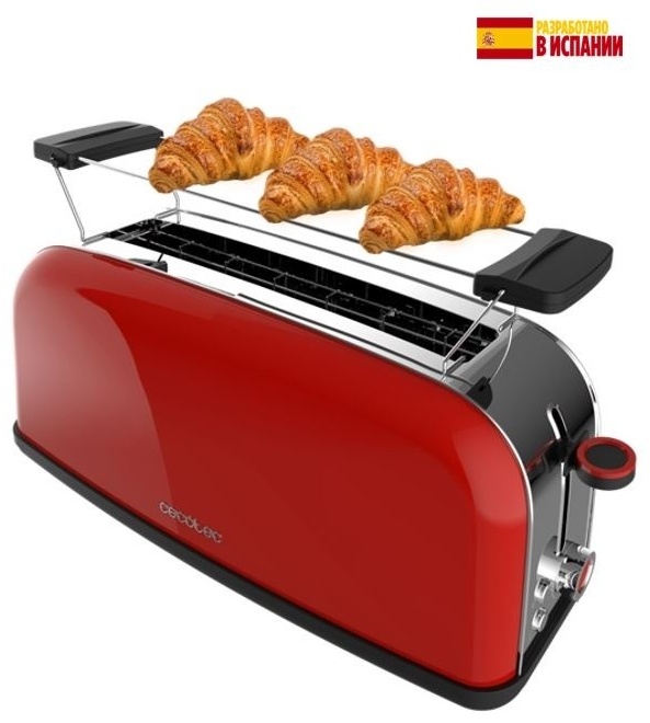 Тостер Cecotec Toastin&apos time 850 красный