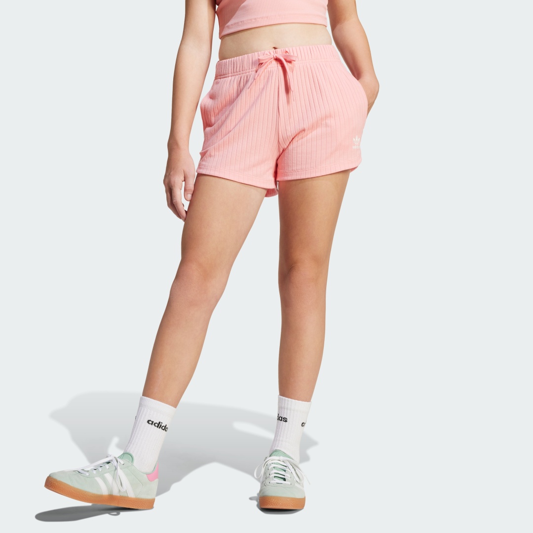 Спортивные шорты adidas RIB SHORTS розовый
