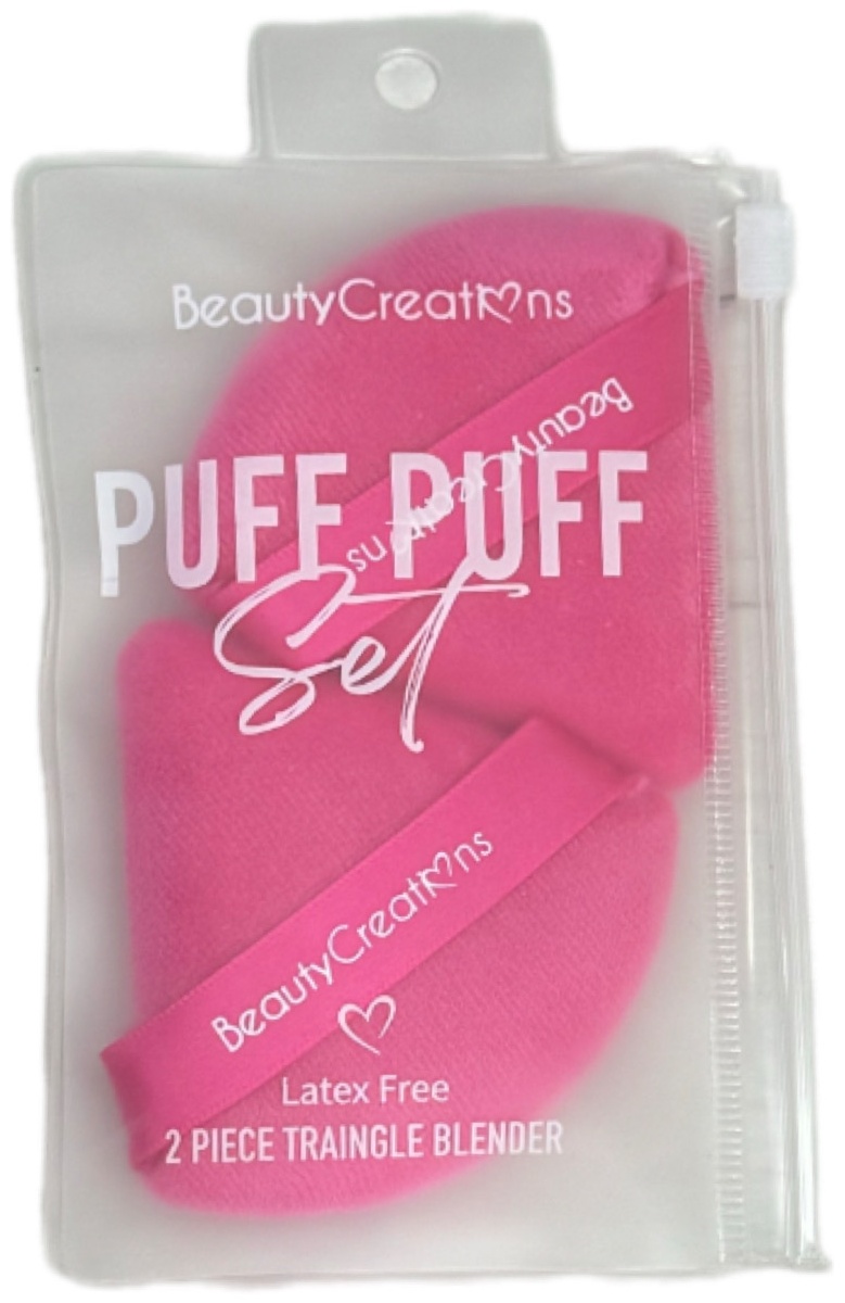 Beauty Creations пуховка текстиль 2 шт