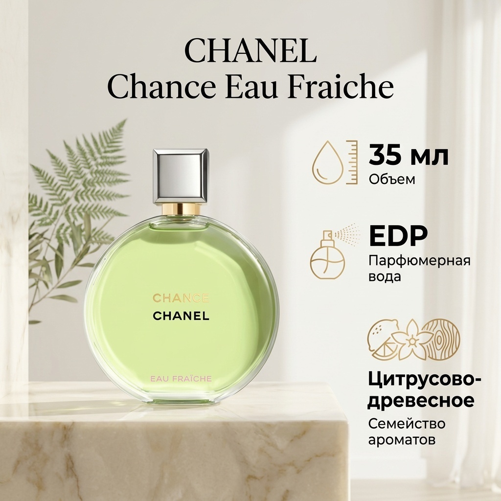 CHANEL Chance Eau Fraiche парфюмерная вода EDP 35 мл, для женщин
