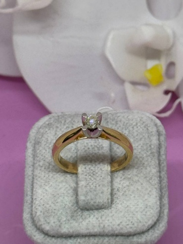 SAR JEWELRY Gahav_V_8_053_7346_18 размер 18 вес 3.5 г золото, бриллиант