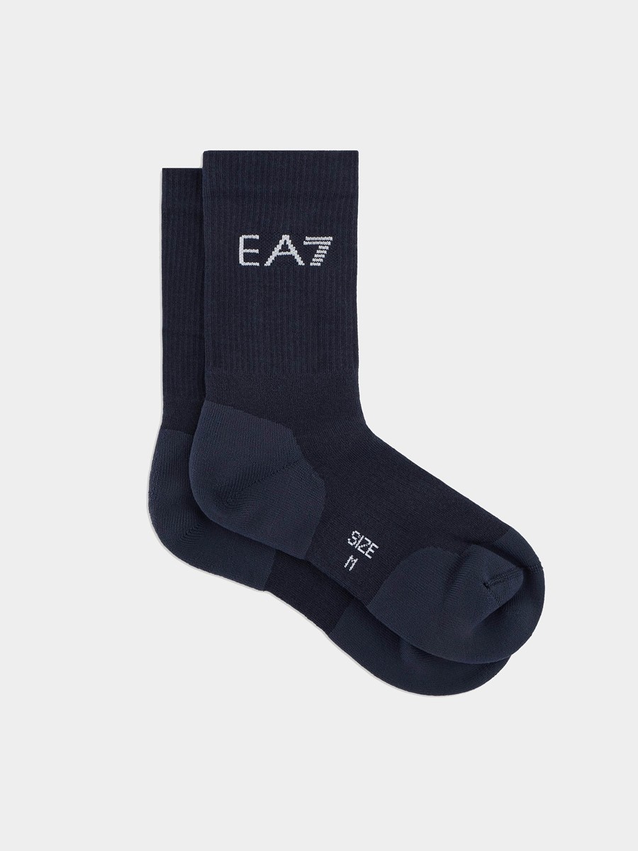 Носки EA7 2 пары темно-синий L