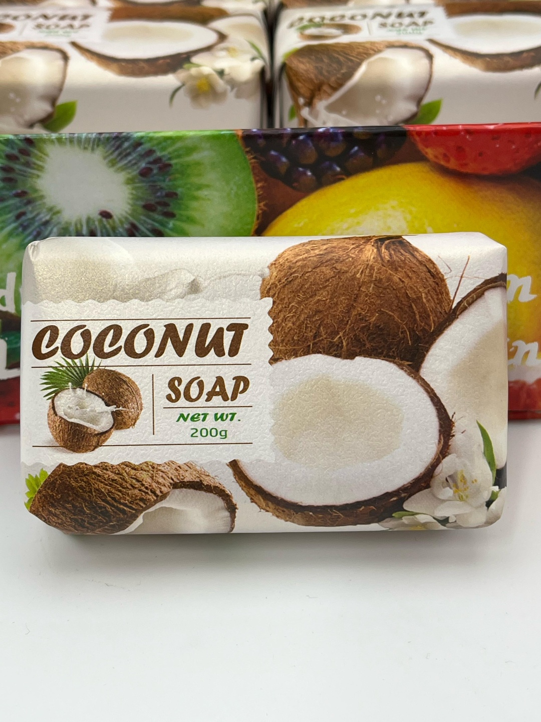 Кусковое мыло туалетное SOAP Кусковое мыло туалетное кокос SOAP 200 г 1 шт