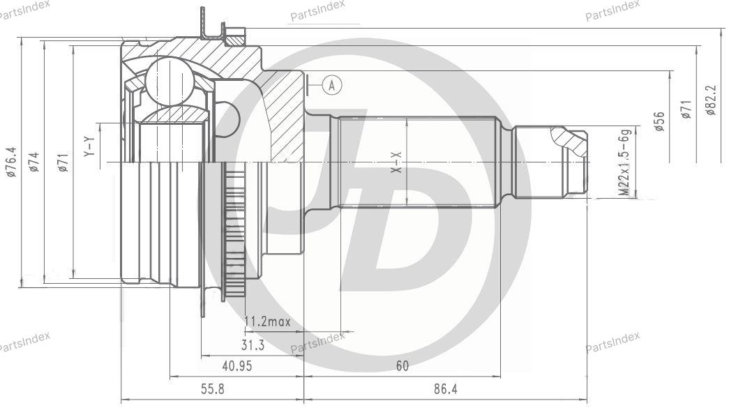 JD ШРУС JCT0199A