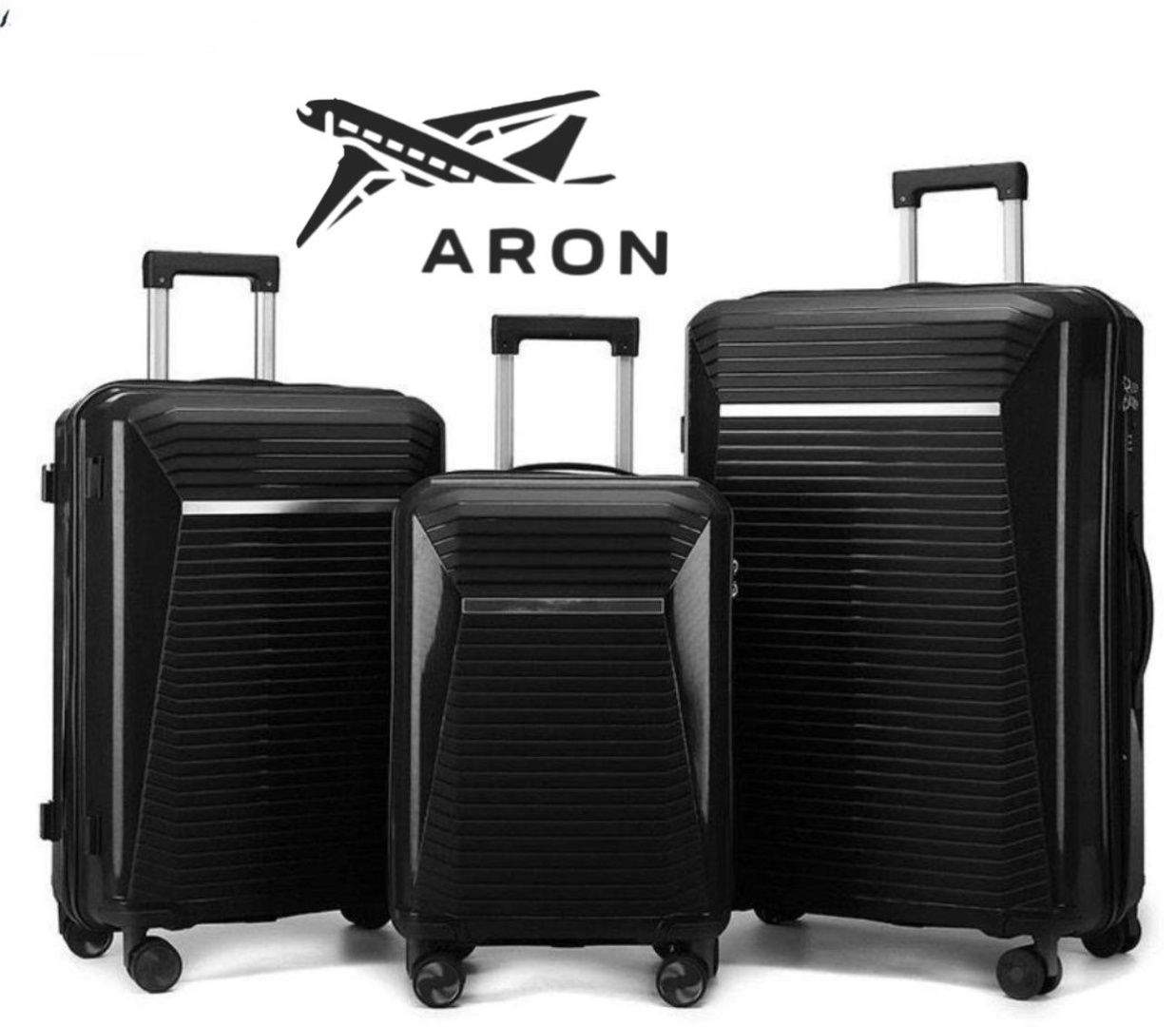 Чемодан ARON-008 полипропилен 220 л черный