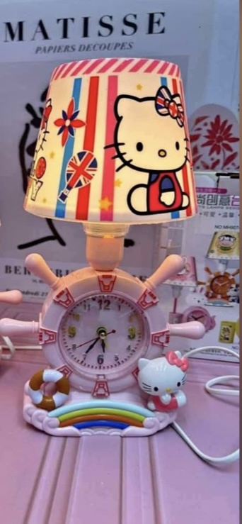 Декоративный светильник настольный Hello kitty, холодный белый