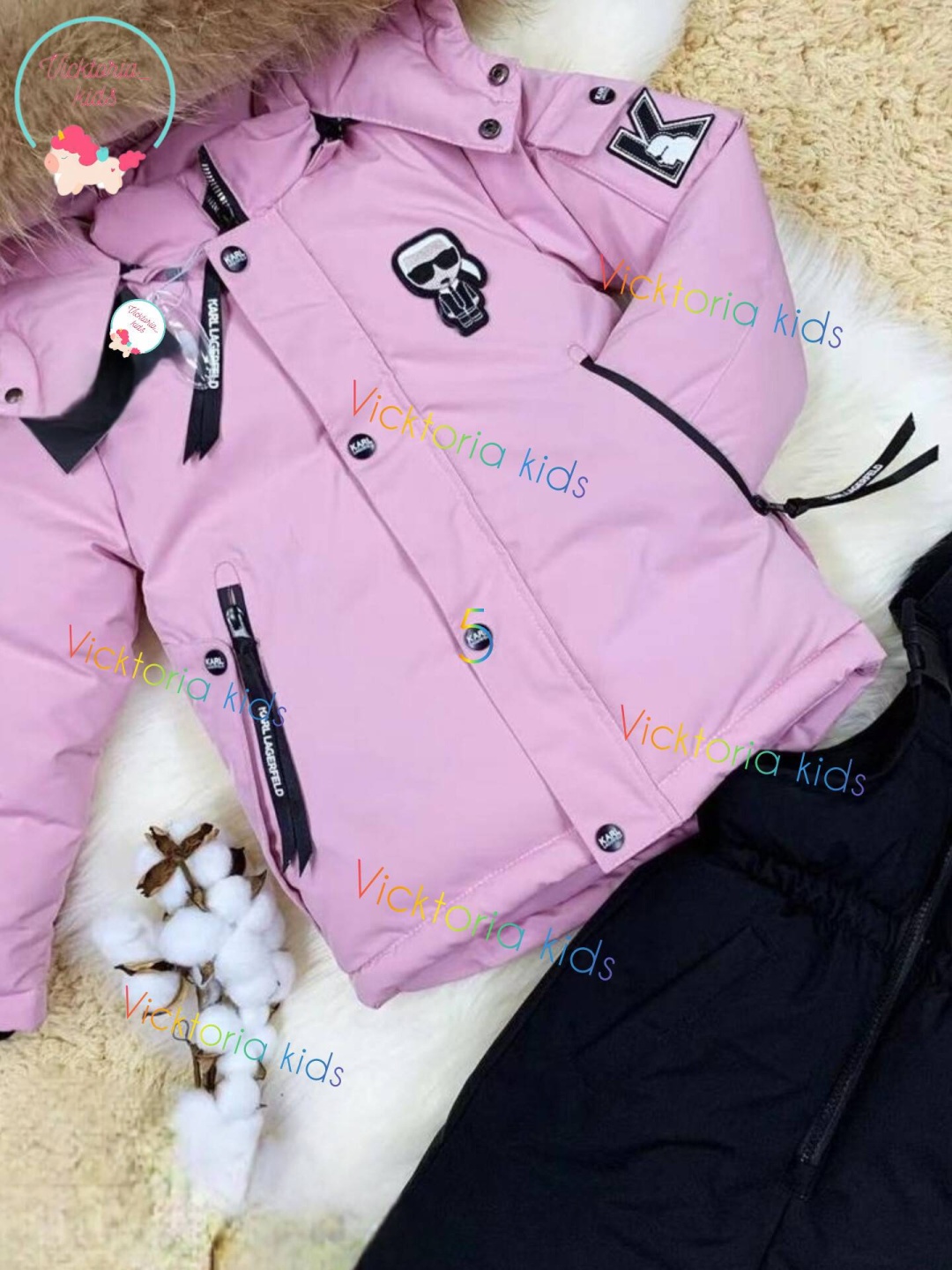 Комплект с брюками Vicktoria Kids розовый