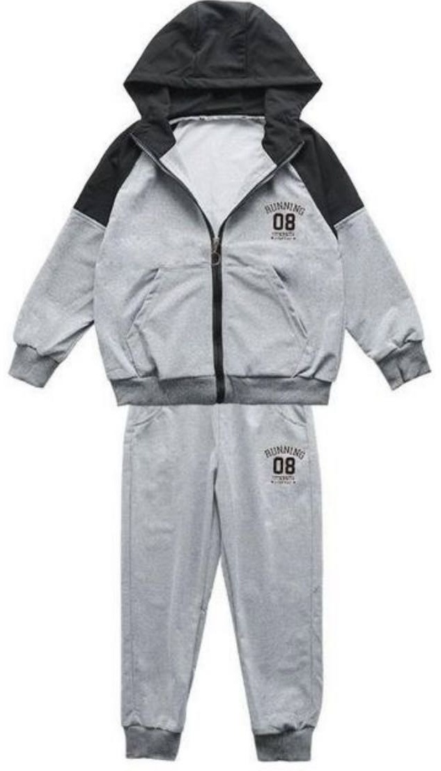Спортивный костюм Murat Baby черный, светло-серый