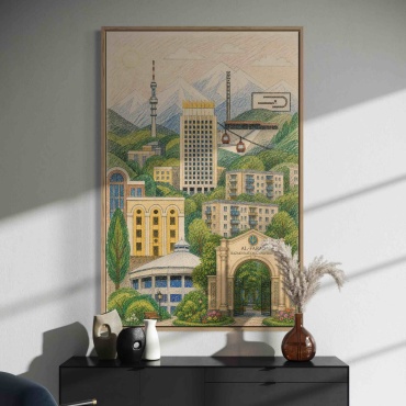 Картина Сүйікті Алматым 60x90 см