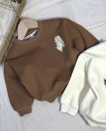Свитшот Hone Baby коричневый