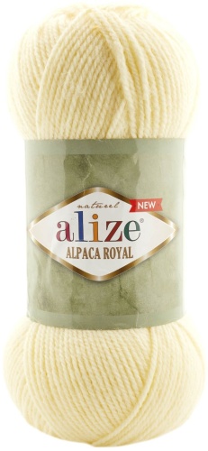 Моток Alize Alpaca Royal New 01 - Кремовый 250 м 100 г