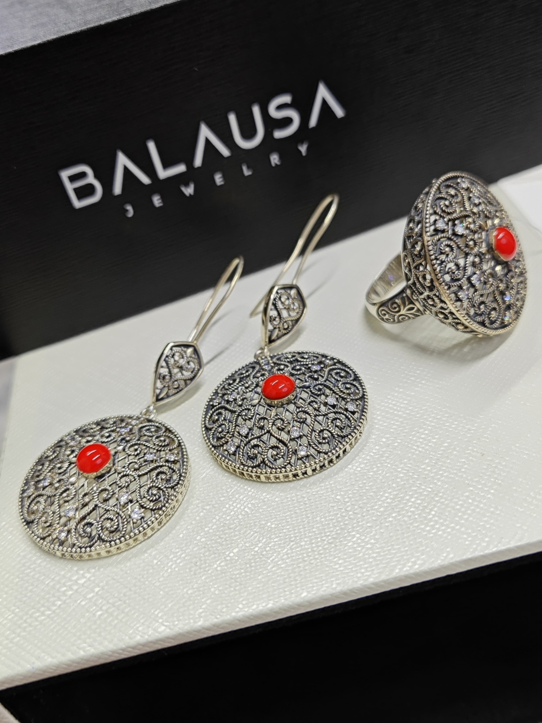 Balausa Jewelry ZH058 19р вес 20 г серебро, фианит, эмаль