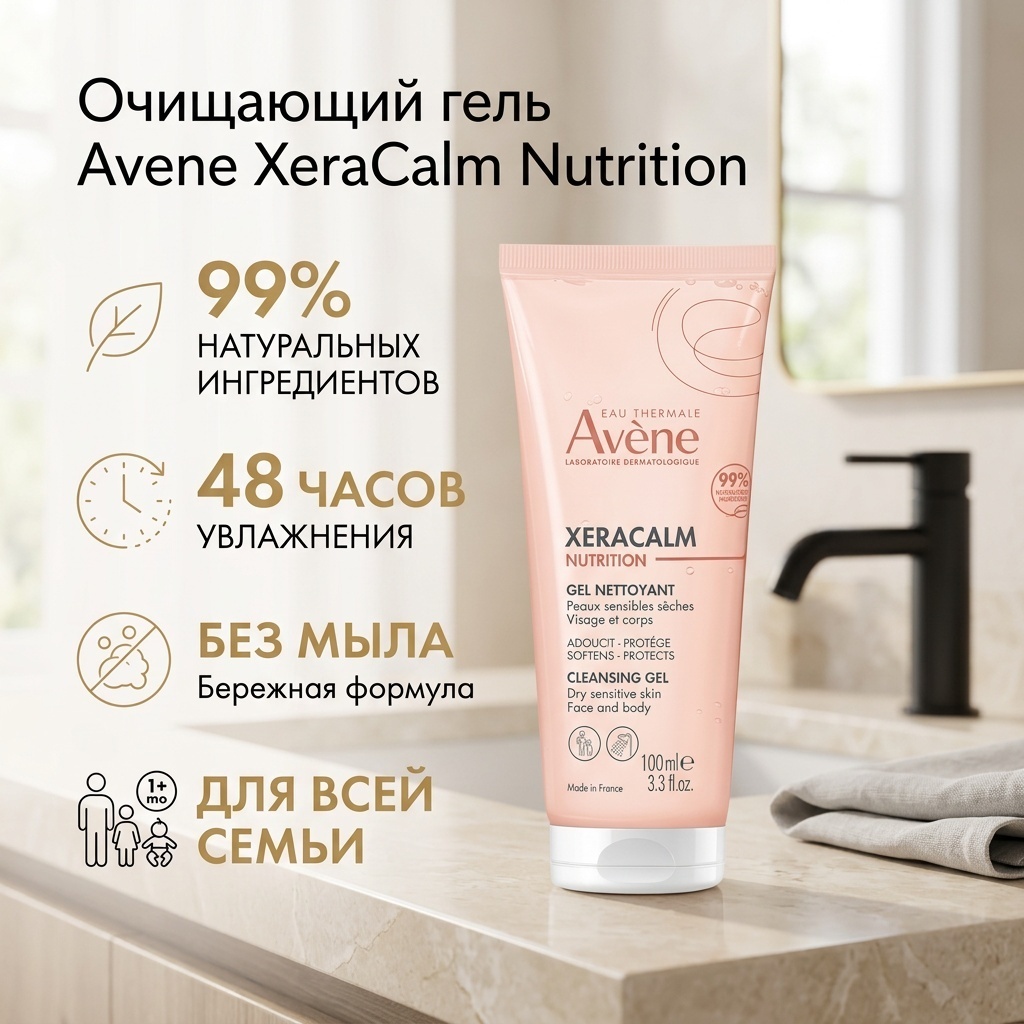 Avene XeraCalm Nutrition гель 100 мл