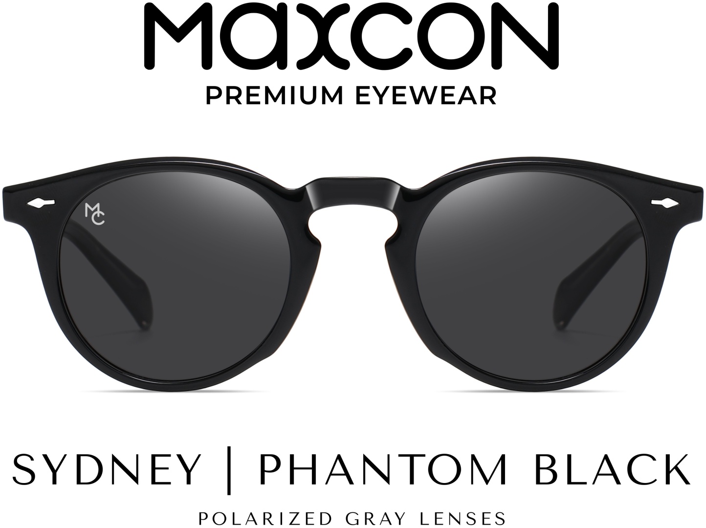 MAXCON солнцезащитные очки круглые поляризованные