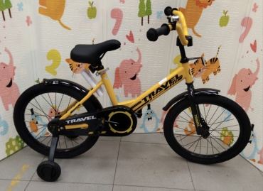 Велосипед 1TOY TRAVEL 2025 18 дюймов желтый
