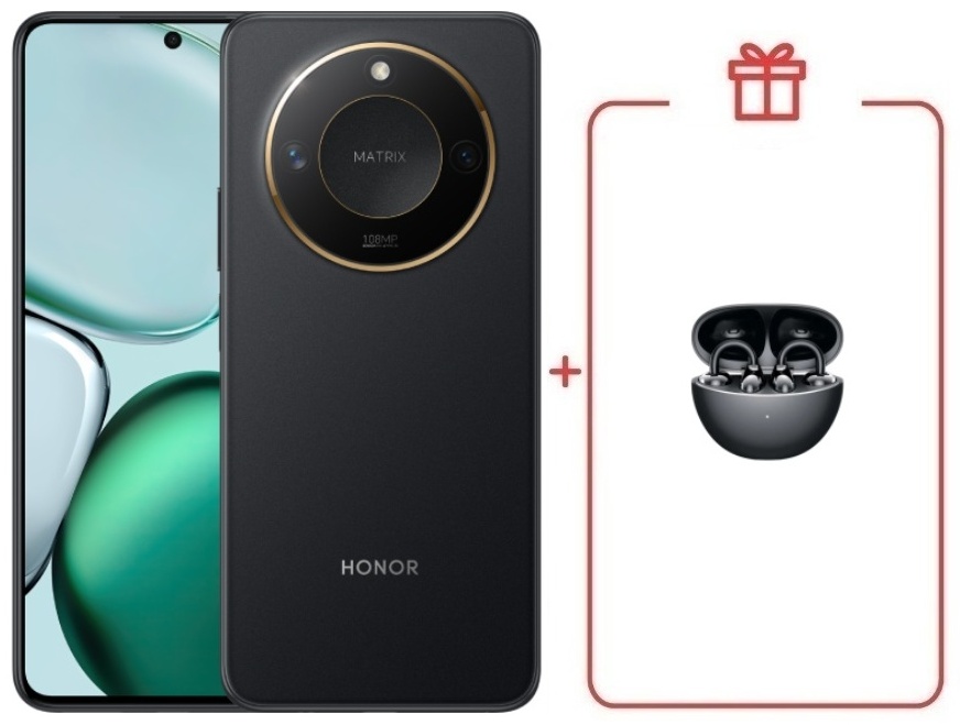 Смартфон HONOR X9c Smart 8 ГБ/256 ГБ черный + подарок