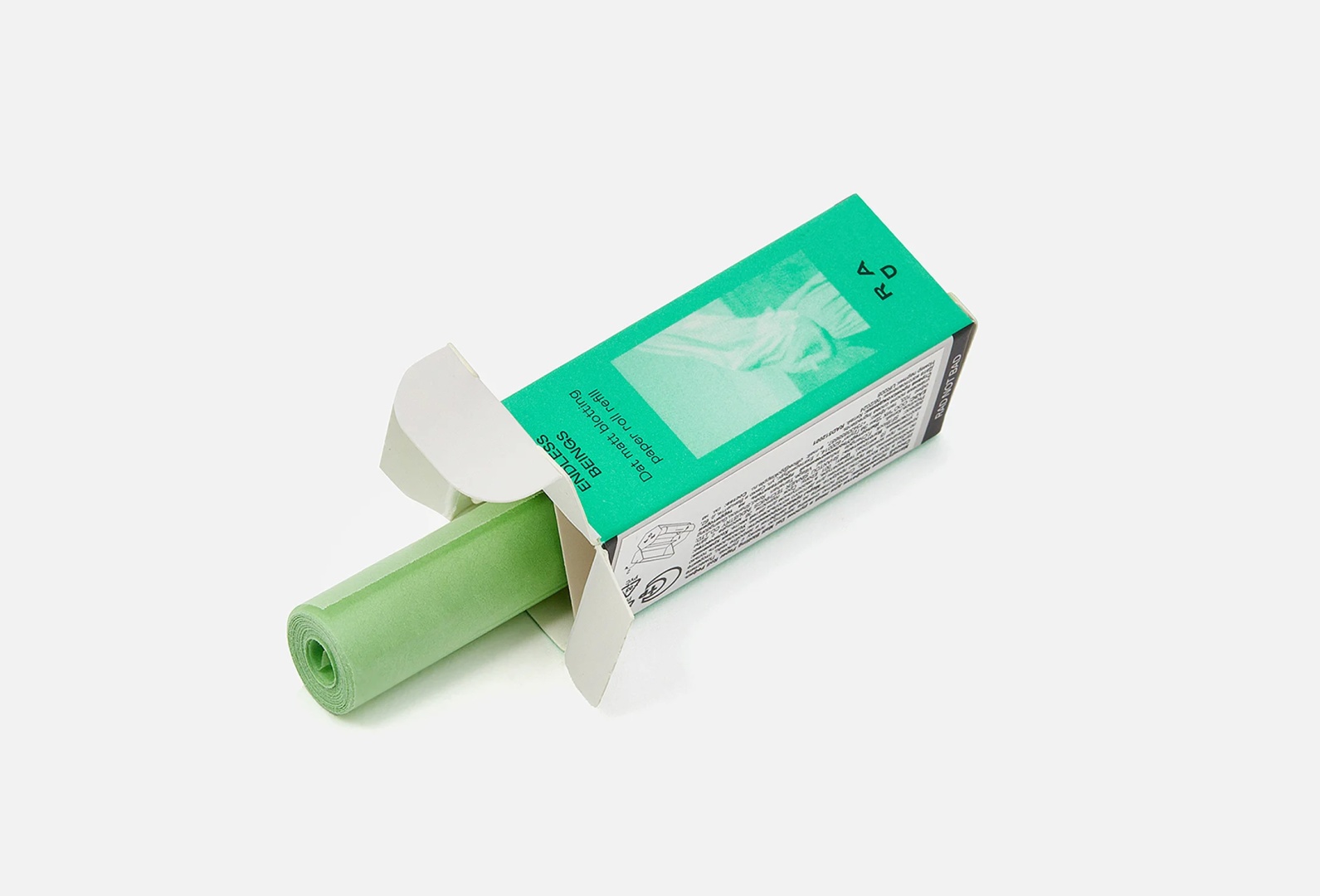 RAD Dat Matt Blotting Paper Roll 002 Jade Refill салфетки матирующие бумажные 1 шт