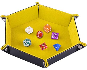Стаканчик для костей Dice Tray Hexagon желтый