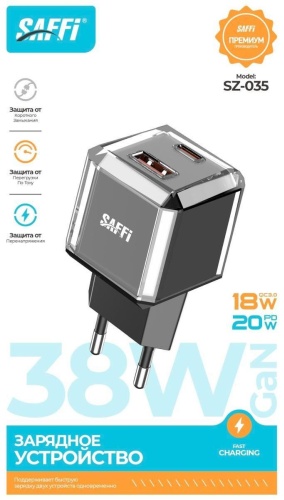 SAFFI SZ-35 USB Type-C, USB черный