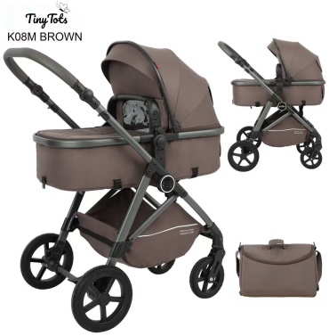 Коляска универсальная 2 в 1 Tiny Tots TT-K08M, коричневый