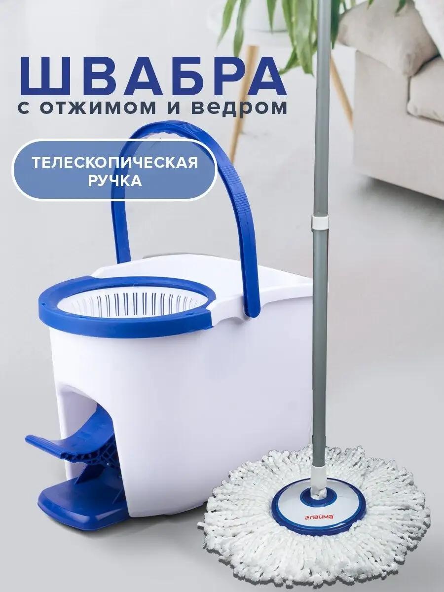 Швабра универсальная , материал насадки: микрофибра, фибра, черный