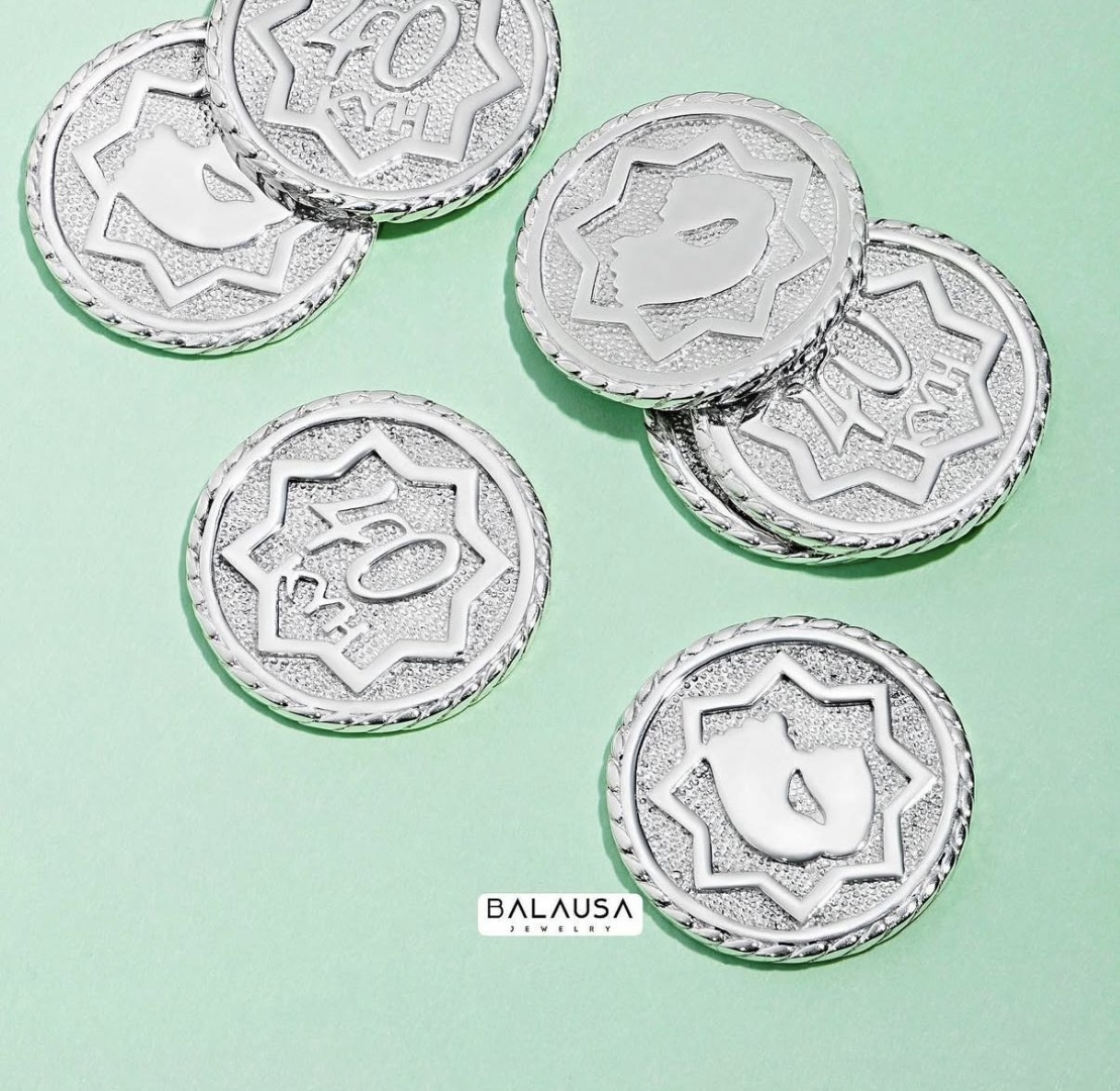 Монета Balausa Jewelry MON001 вес 3 г серебро, без вставок