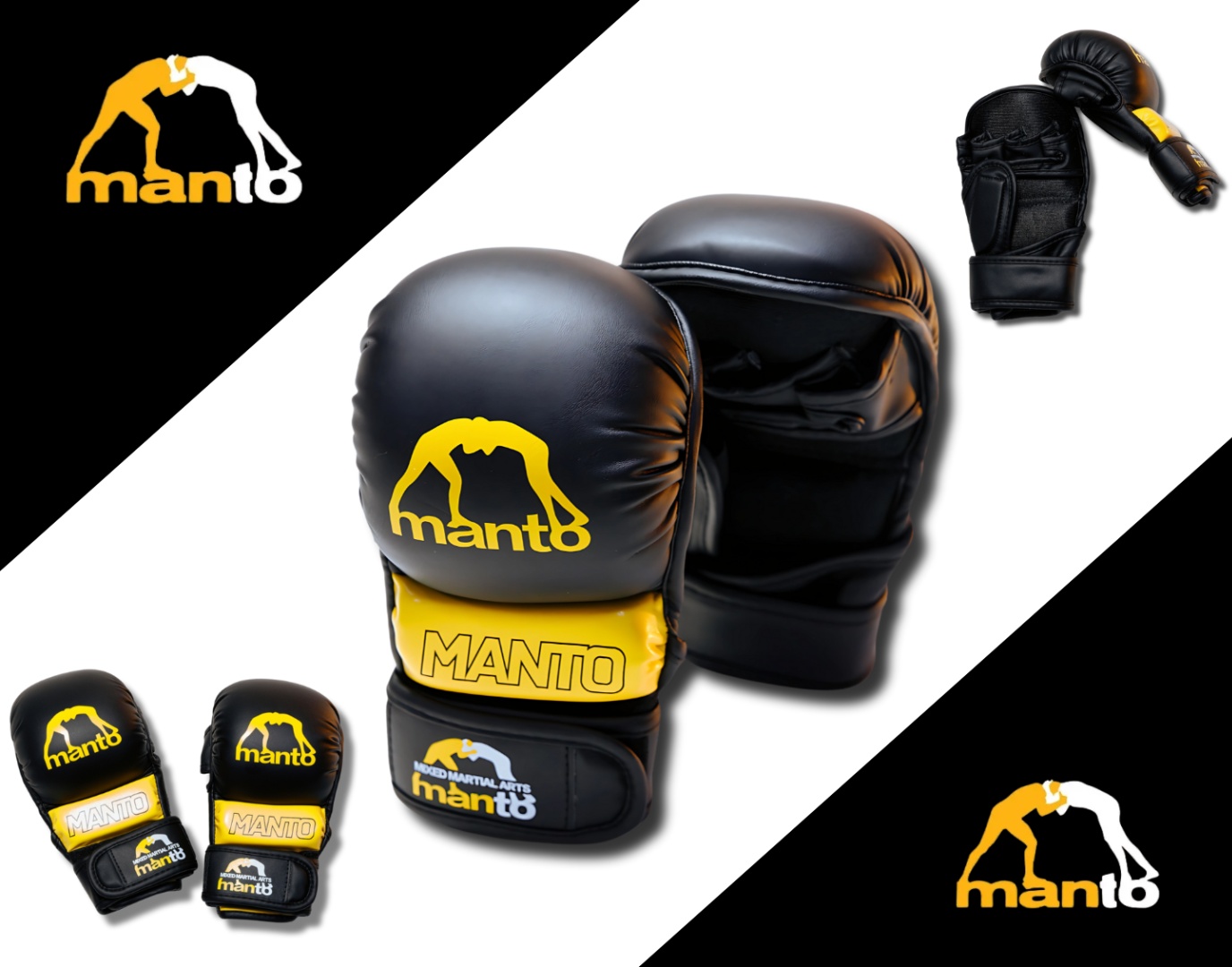 Перчатки Manto для MMA MS-538 черный S