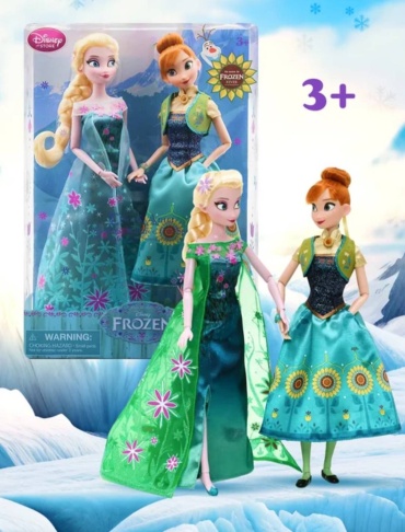 Кукла коллекционная Disney Frozen Эльза и Анна 29 см