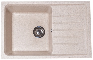 Кухонная мойка Avina MR 03 73.4х48х21 см, искусственный мрамор, тон бежевый