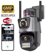 BOSTAPEX камера видеонаблюдения WiFi P10SD32, 6MP, расширение 2048x1536