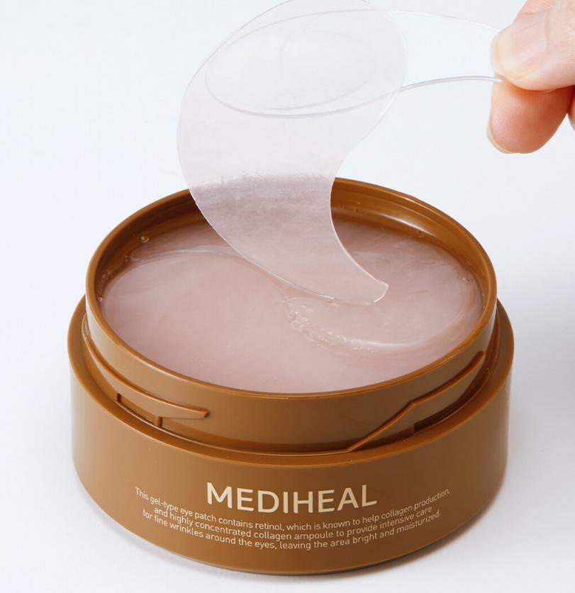 Патчи Mediheal гидрогелевые Retinol 5X Collagen Glutathione Eye Ampoule Patch для повышения упругости 60 шт