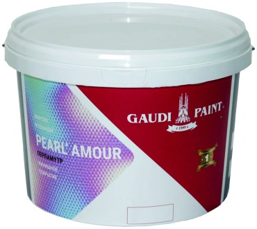 Gaudi Paint акриловая Pearl Amour перламутр 2.5 кг, цвет розовый жемчуг