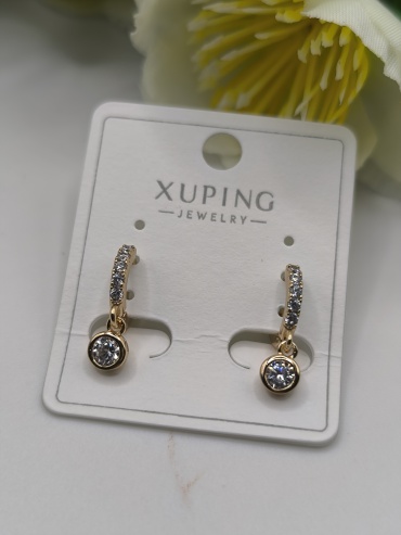 Серьги Xuping Jewelry медицинское золото, без вставок